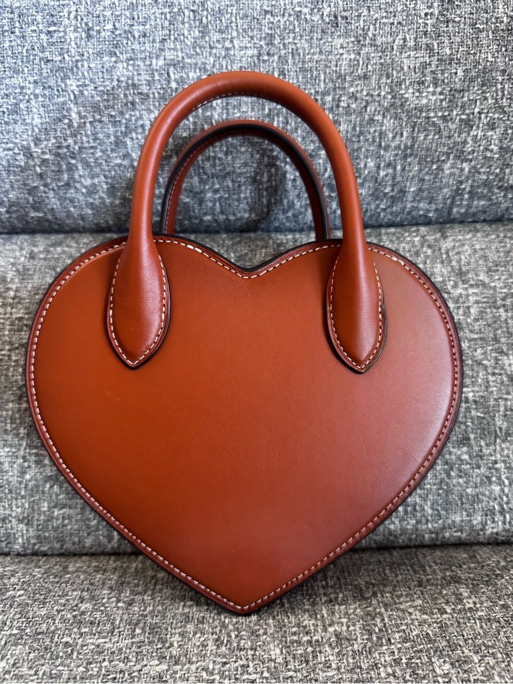 Coach Heart Mini Satchel in Chestnut Brown - Picture 3 of 12